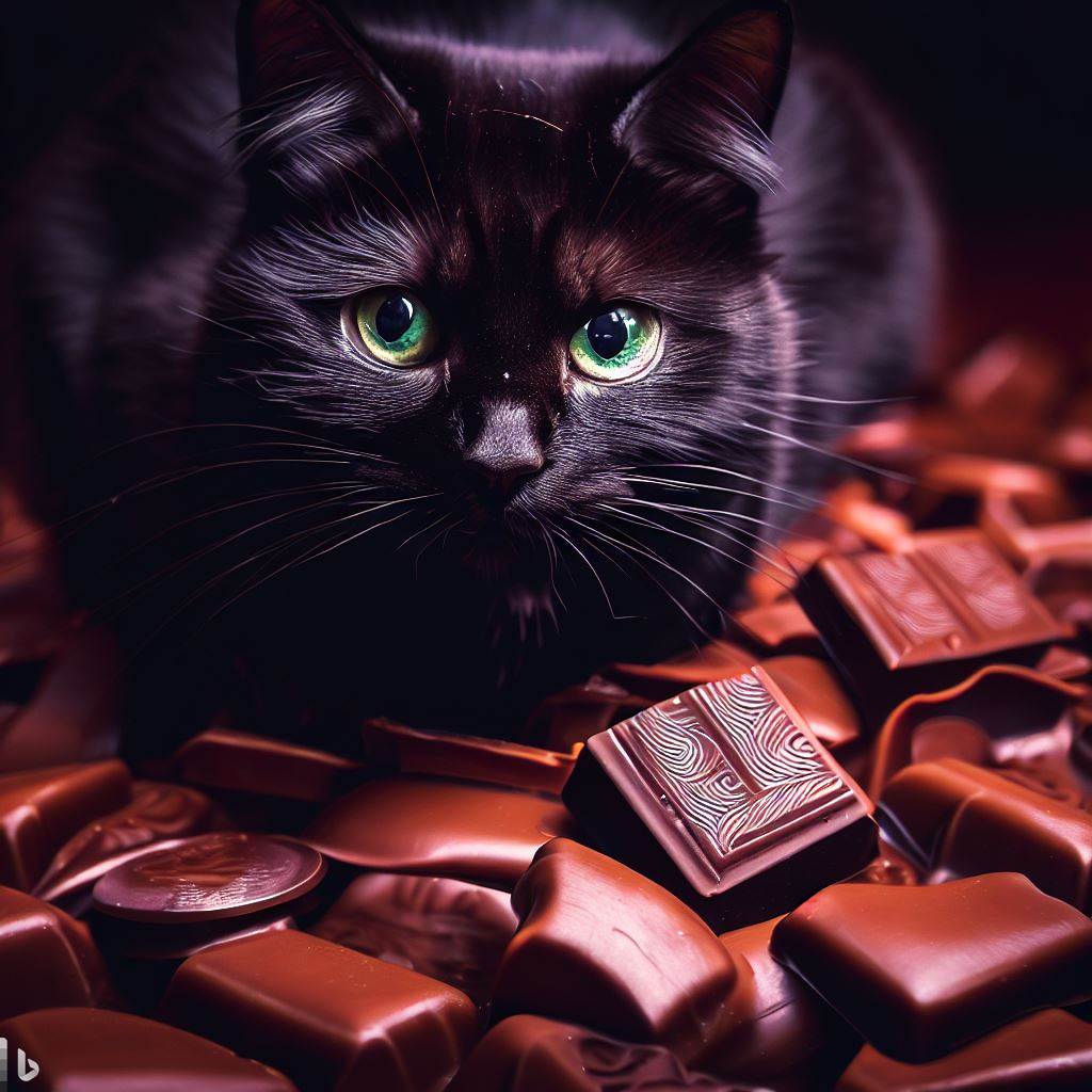 黒猫とチョコレート